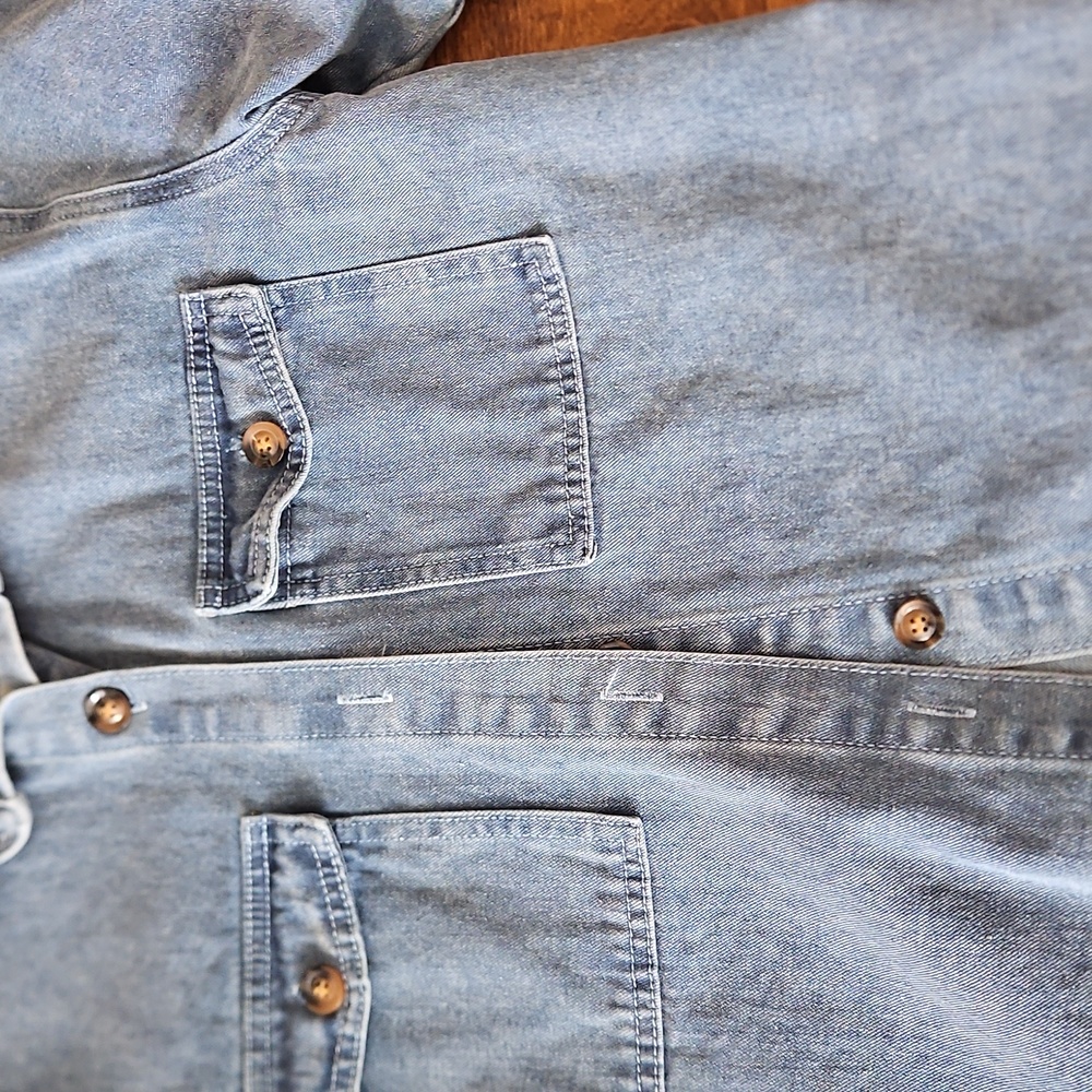 Denim Shirt and Shorts Set - Picture 5 of 6